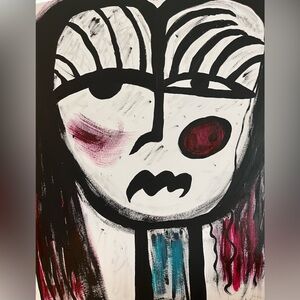 SALE! TODAY ONLY!! Original art Abstract painting of a woman